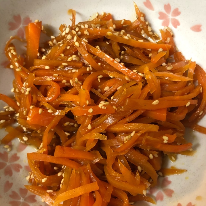 電子レンジで時短!人参のきんぴら